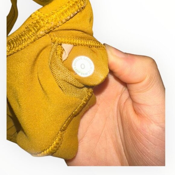 Lululemon 2021 Align BUTTER NULU active Tank top cropped Gold Spice Yellow sz 0 - Picture 6 of 6